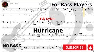 Bob Dylan - Hurricane (Play Along Tabs Bass Cover)