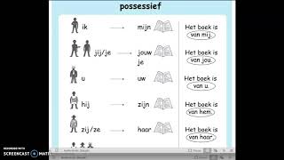 possessief pronomen - NT2 - A1 #nt2 #learndutch #leernederlands