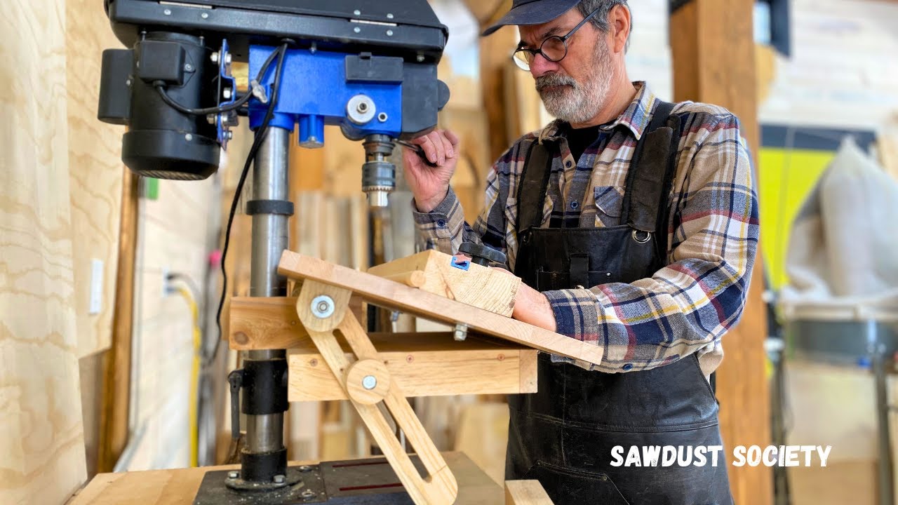 A Drill Press Table Designed for Woodworkers #woodworking #tools