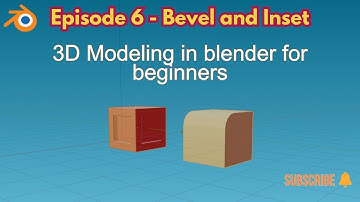 How to use bevel and inset in Blender 3D #blender3d  #blendertutorial