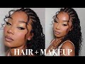 Wispy Bangs + Half Up Braids | Soft Golden Glam | Kiss Love Hair Co.