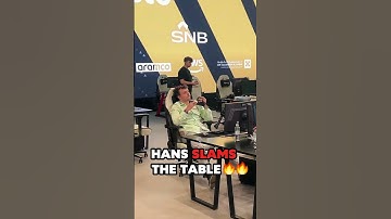 Hans SLAMS The Table 🤜💥