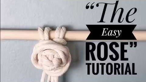 Macrame Easy Rose Knot Tutorial