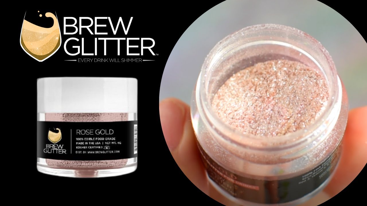 Rose Gold Cocktail Glitter 5 Gram Brew Glitter Edible Glitter 100