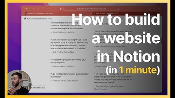 How to build a website with Notion in under 1 min. (FREE Notion Website Builder)