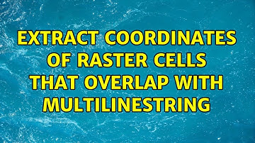Extract coordinates of raster cells that overlap with multilinestring