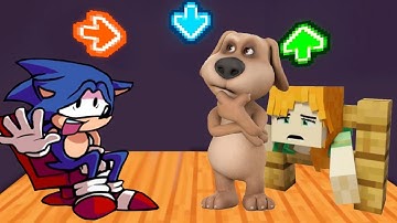 FNF Character Test | Gameplay VS Playground | VS Talking Ben | VS Alex Minecraft Tails| Caught Sonic