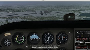 FlightGear Tutorial C172P Landing