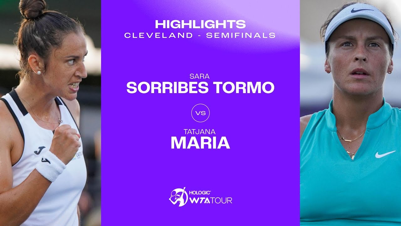 Sara Sorribes Tormo vs. Tatjana Maria | 2023 Cleveland Semifinal | WTA Match Highlights