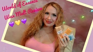 World of Essence Wax Melts Review / Salted Caramel/ Cotton Fresh/ Tutti Fruity