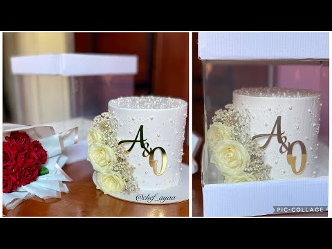 كيكة خطوبة بتفاصيلها خطوة خطوة خدميها بنفسك والنتيجة ستبهرك خصوصا لأفراحك مع سعر البيع