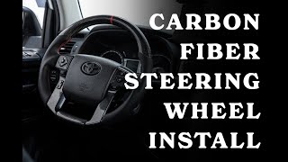 4runner Carbon Fiber Steering Wheel Install