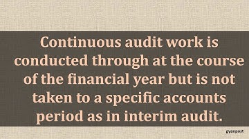 LIMITATIONS AND PRECAUTIONS OF CONTINUOUS AUDIT