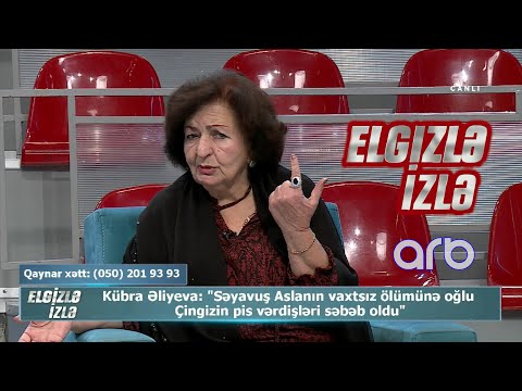 Kübra Əliyeva Səyavuş Aslanın oğlu haqqında: Ölümü haqqdır - Elgizlə İzlə