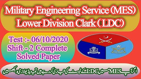 Mes LDC Today Complete Solved Paper 06/10/2020 Shift-2|Very Most Repeat LDC Test Preparation 2020