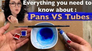 🚦Everything about watercolour TUBES & PANS, what's the BEST for beginners - tutorial Paul Rubens w/c