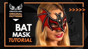 Halloween leather bat mask DIY