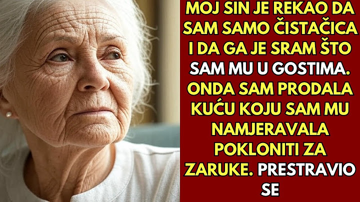 Moj sin je rekao da sam samo čistačica i da ne zaslužujem ići na njegovo vjenčanje, ali na dan kad..