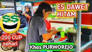 200 an BUNGKUS PER HARI !!!Jualan Es DAWET IRENG, Penjualnya LUCU & KOCAK