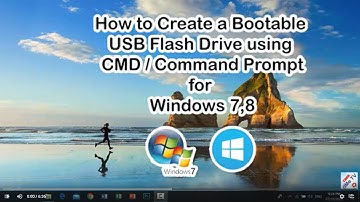 How to create a Bootable USB Flash Drive Windows 7 using command prompt (DISKPART)