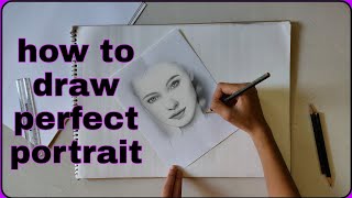 how to make face with helping lines | portrait making | easy drawing