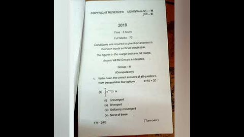 kolhan university previous question paper sem -4(CC-9)                #previousquestionpaper