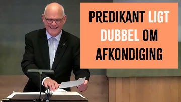 HILARISCH: PREDIKANT LIGT DUBBEL OM AFKONDIGING