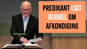 HILARISCH: PREDIKANT LIGT DUBBEL OM AFKONDIGING