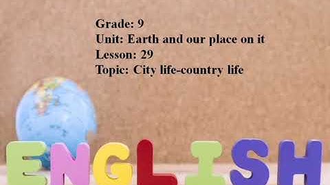 Excel 9. Module 3. Cyty life - Country life