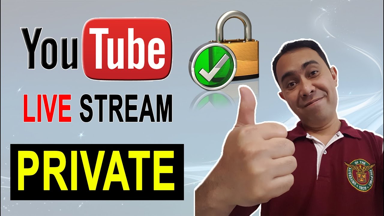 private youtube live stream