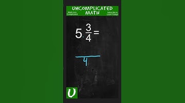 Converting Mixed Numbers To Improper Fractions #shorts