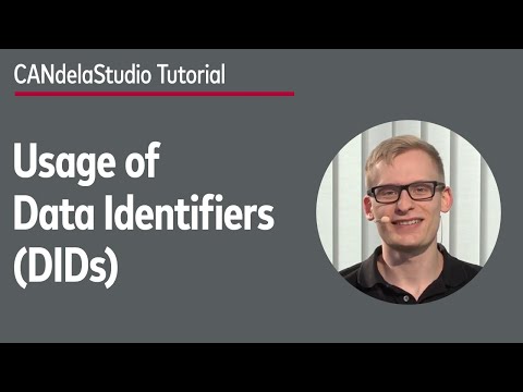 Usage of Data Identifiers (DIDs) when working with diagnostic specification tool CANdelaStudio