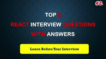 Top 5 React Interview Question | React JS Interview Questions & Answers 2025 part2 #interview