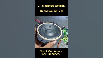 2 Transistors Amplifier Sound Test