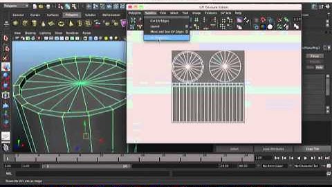 MAYA 3D ModellingTutorial - Creating a UV for a barrel part 2