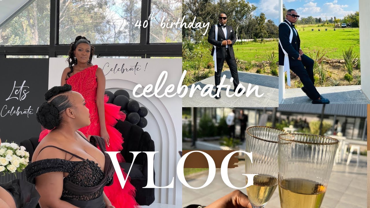 Thando’s 40th birthday vlog/ prep/ outfit/ Theme: black with a touch of white