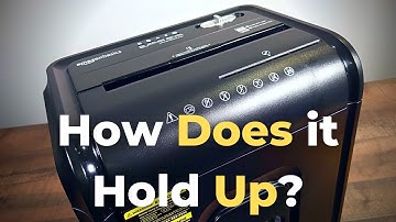 Amazon Basics 8-Sheet Micro-Cut Shredder Review