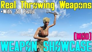 Fallout 4: Weapon Showcases: Real Throwing Weapons (Mod)