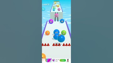 TEST BALL RUN 2048  LEVEL 3 - Gameplay Walkthrough (iOS,Android Gameplay) BALL RUN relaxing games