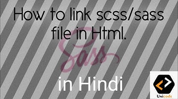 How to link scss file in HTML || sass/scss file convert into css || IN HINDI