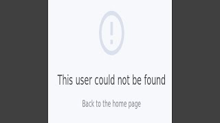 User Not Found