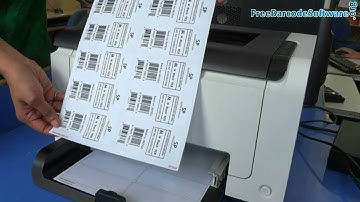 Design and print barcode on different label sheet