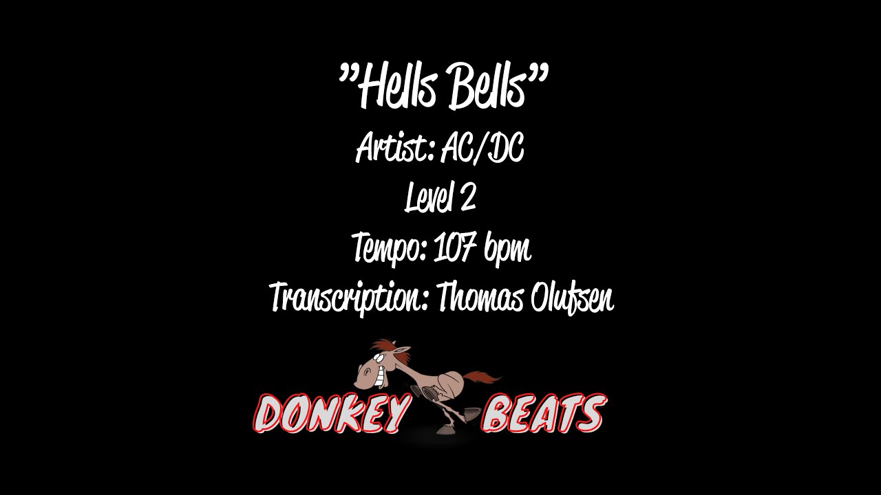 Hells Bells - AC/DC - Drum Score / Drum Sheet Music - YouTube