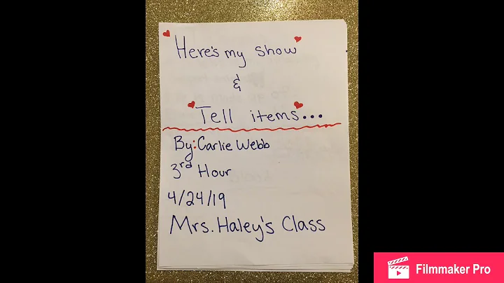 Science Project 2019 Video By Carlie Webb