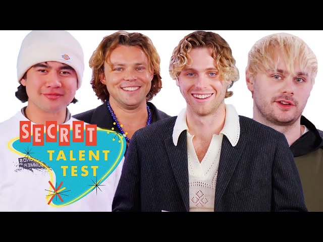 This Member of 5SOS Can Yodel AND Hula Hoop?! | Secret Talent Test | Cosmopolitan class=