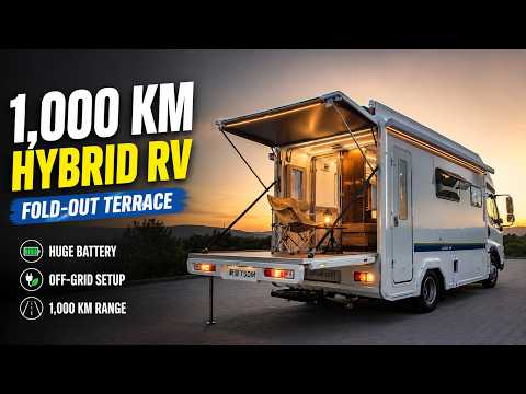 Fold-out TERRACE instead of a trunk! The Coolest Hybrid Camper from China
