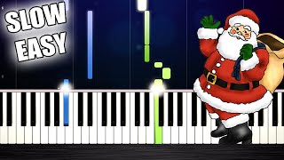 Santa Claus Is Coming To Town - SLOW EASY Piano Tutorial by PlutaX