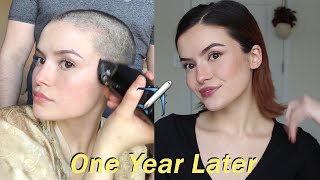 I BUZZED MY HEAD ONE YEAR AGO TODAY | Growing Out a Buzzcut