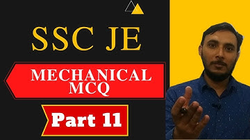 SSC JE Mechanical MCQ || Part 11