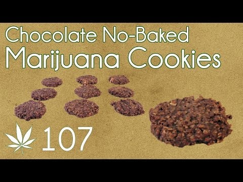 No Bake Cannabis Chocolate Cookies Cooking with Marijuana #107